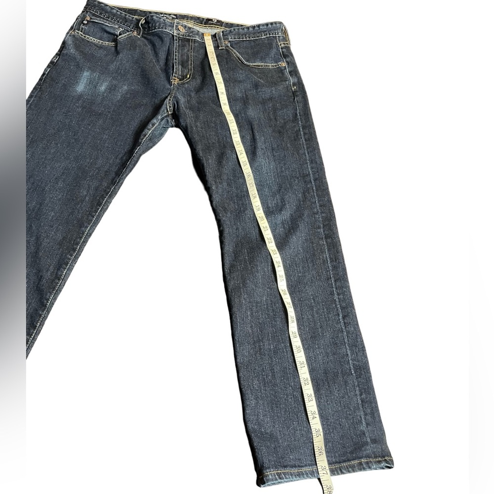 Men’s blue jeans slim straight Adriano Goldschmied pants denim Size 38X32 - Picture 3 of 12